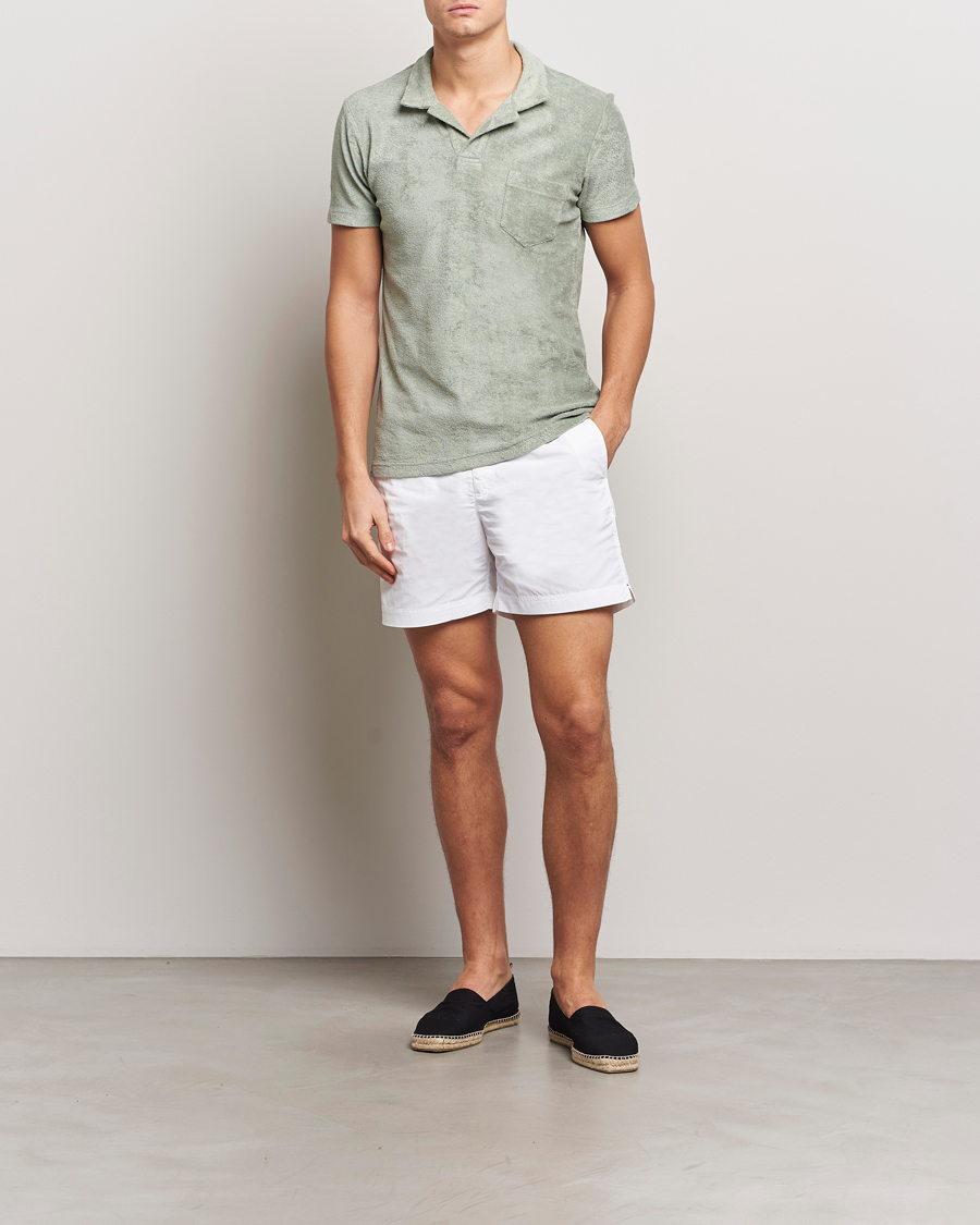 Men | Polo Shirts | Orlebar Brown | Terry 007 Polo Penny Green