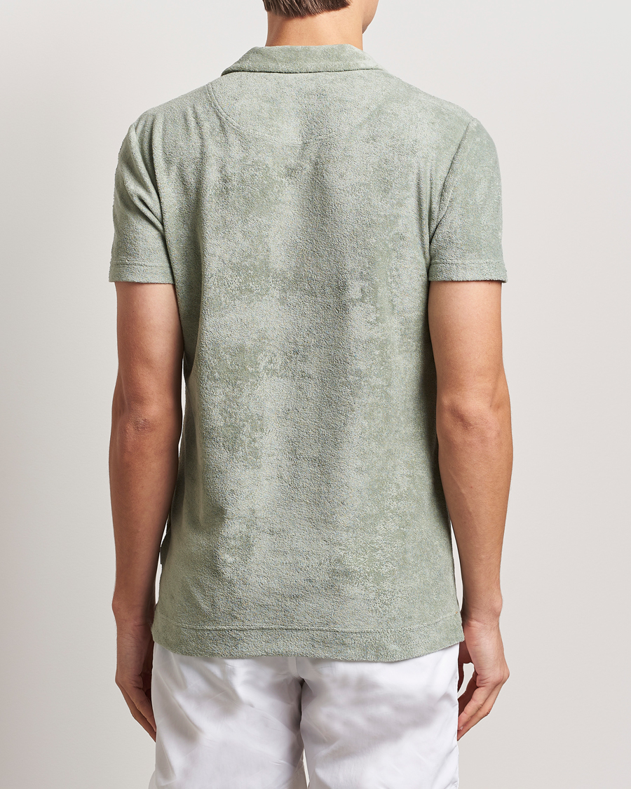 Men | Polo Shirts | Orlebar Brown | Terry 007 Polo Penny Green