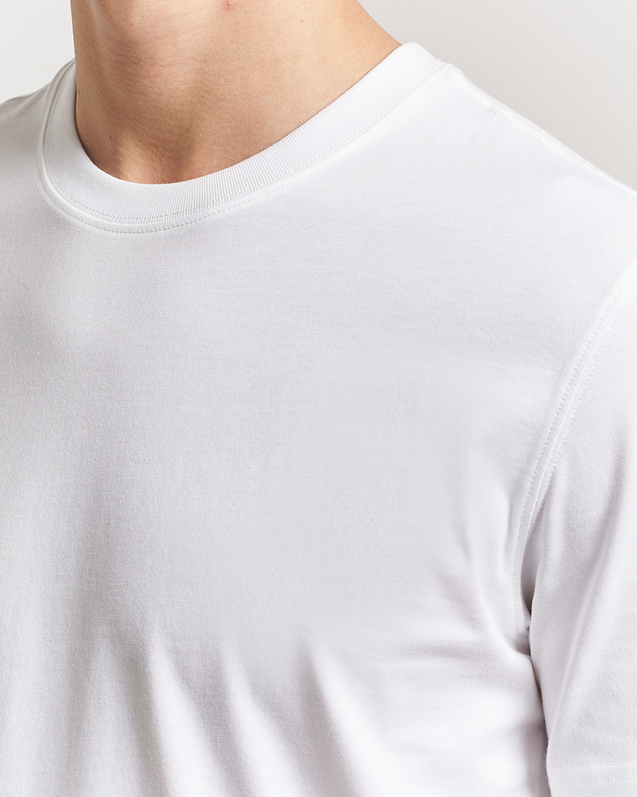 Men | T-Shirts | Eton | Mercerized Jersey Crew Neck T-Shirt White