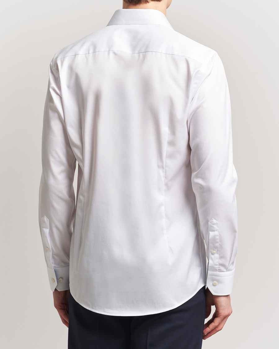 Men | Shirts | Eton | Slim Fit Signature Twill Contrast Shirt White