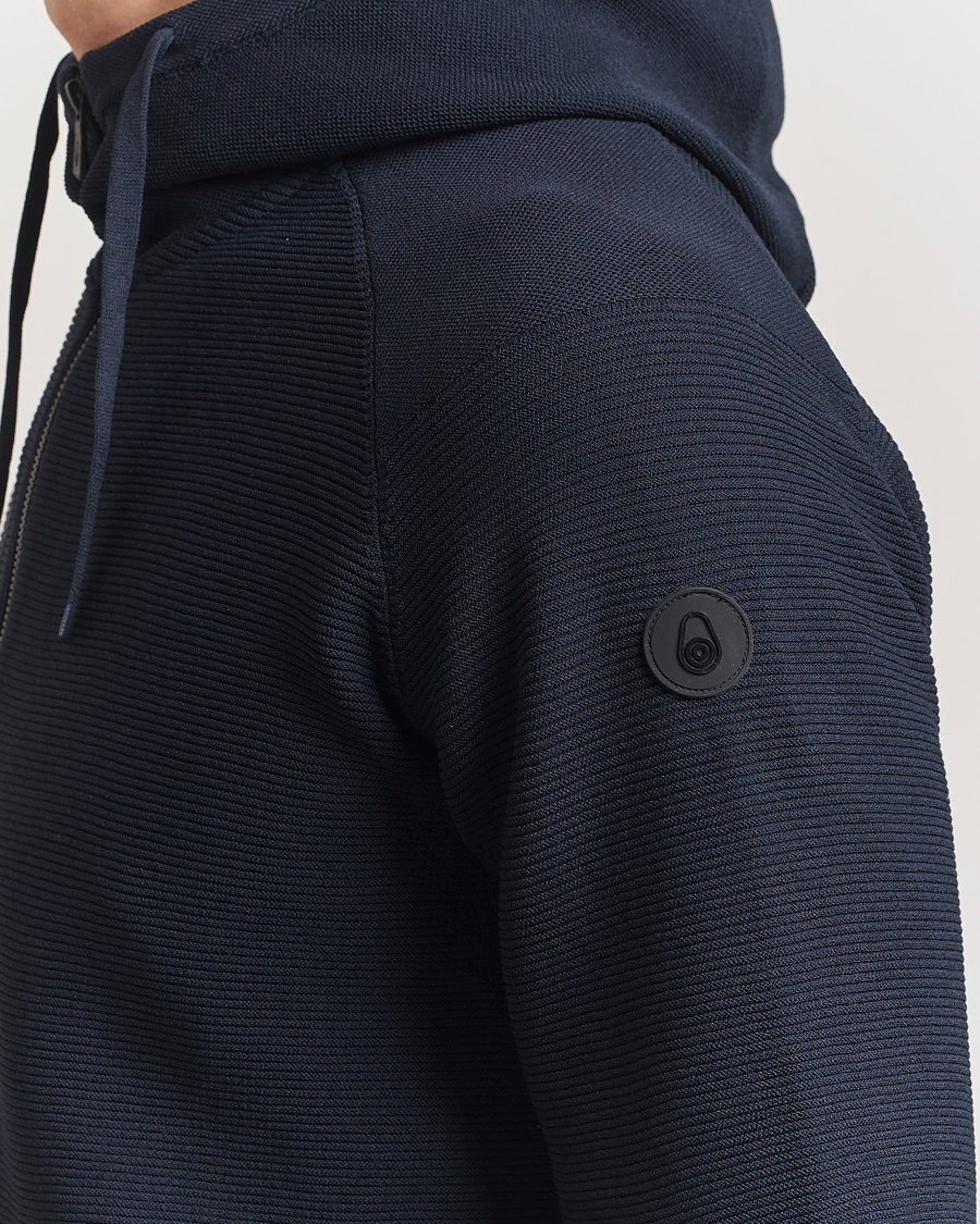 Men | Sweaters & Knitwear | Sail Racing | Element Seamless Hooded Full Zip Dark Navy