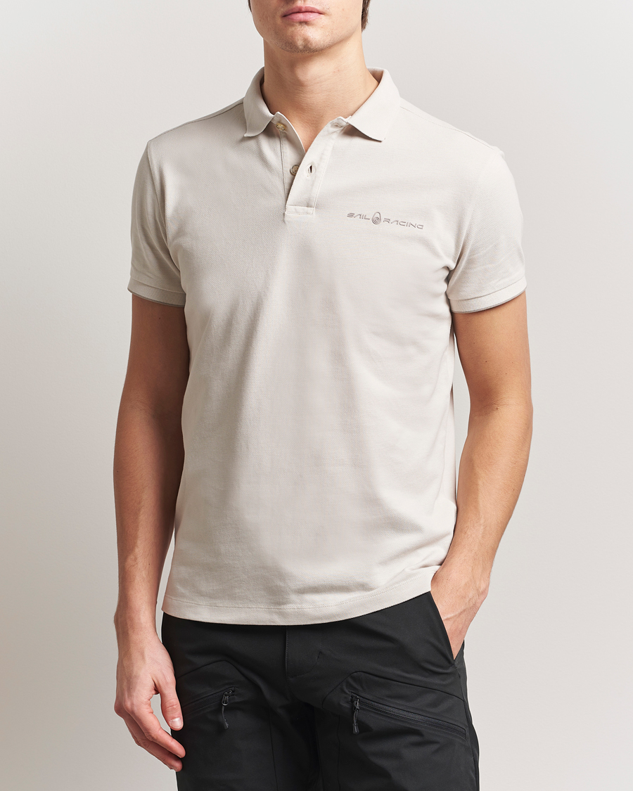 Men | Polo Shirts | Sail Racing | Bowman Polo Ecru