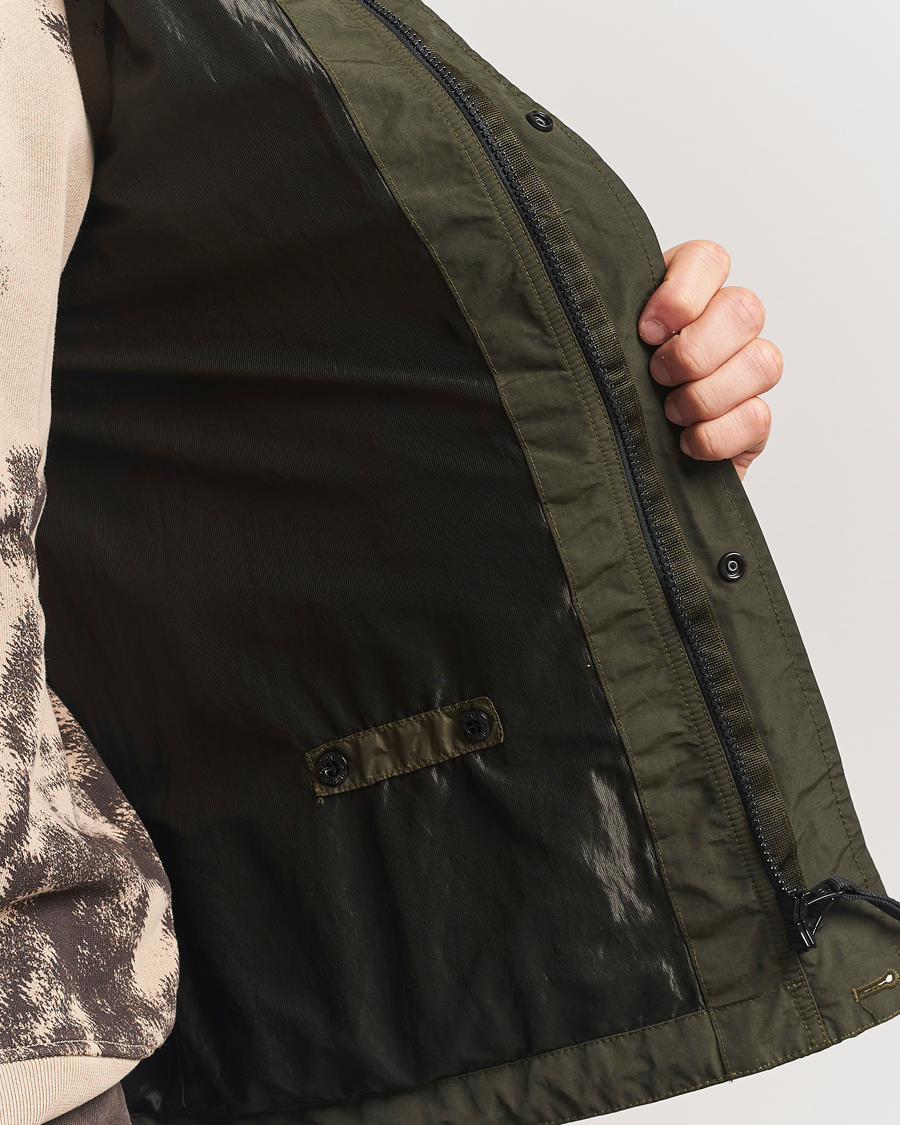 Men | Coats & Jackets | Stone Island | Crinkle Reps Hooded Jacket Military Green