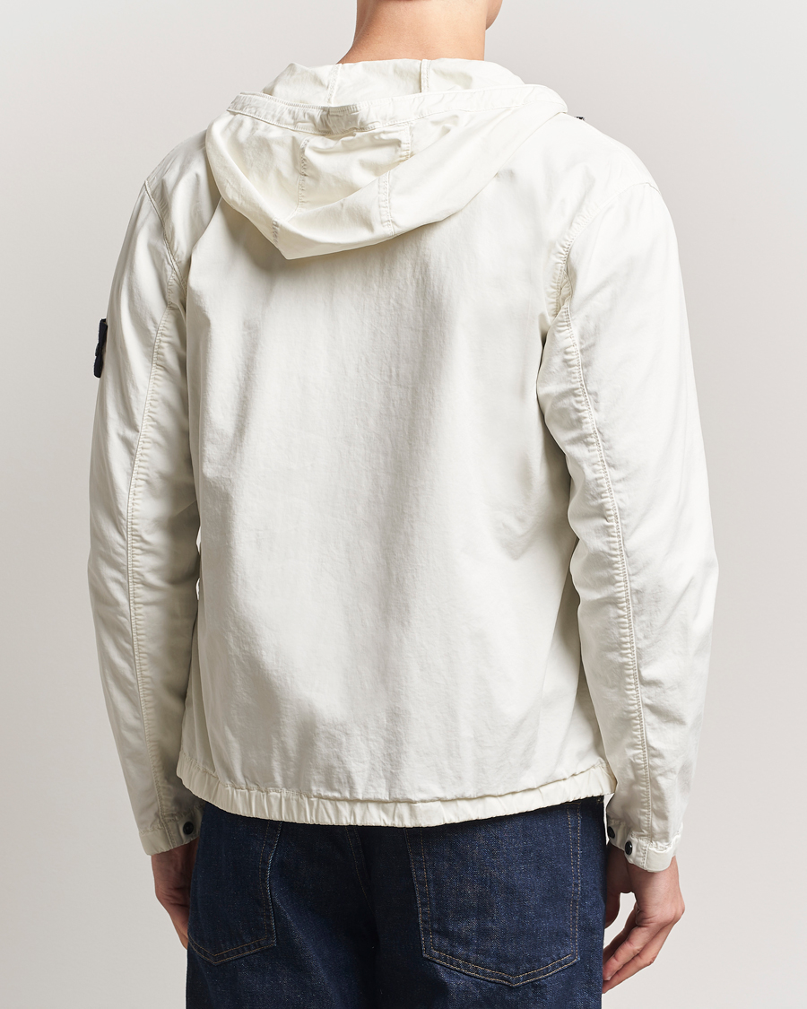 Men | Coats & Jackets | Stone Island | Supima Cotton Stretch Hooded Jacket Ivory