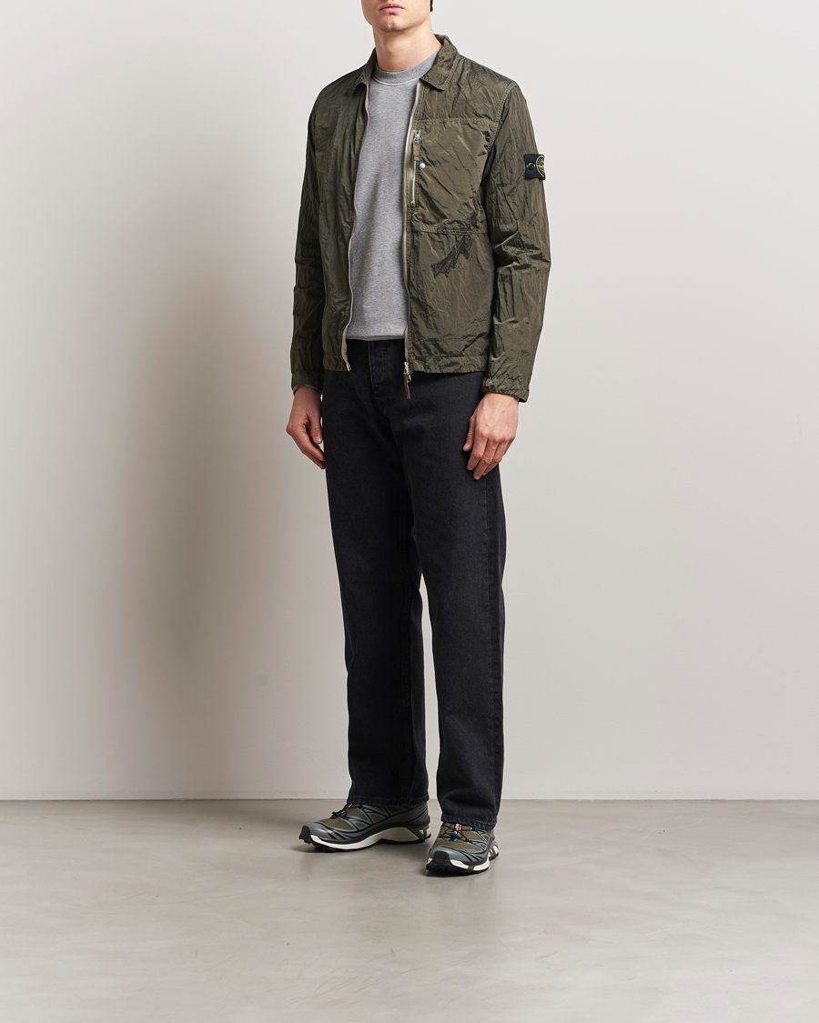 STONE  NYLON L ミリタリーシャツジャケット STONE NYLON L ミリタリーシャツジャケット オーバーサイズミリタリー