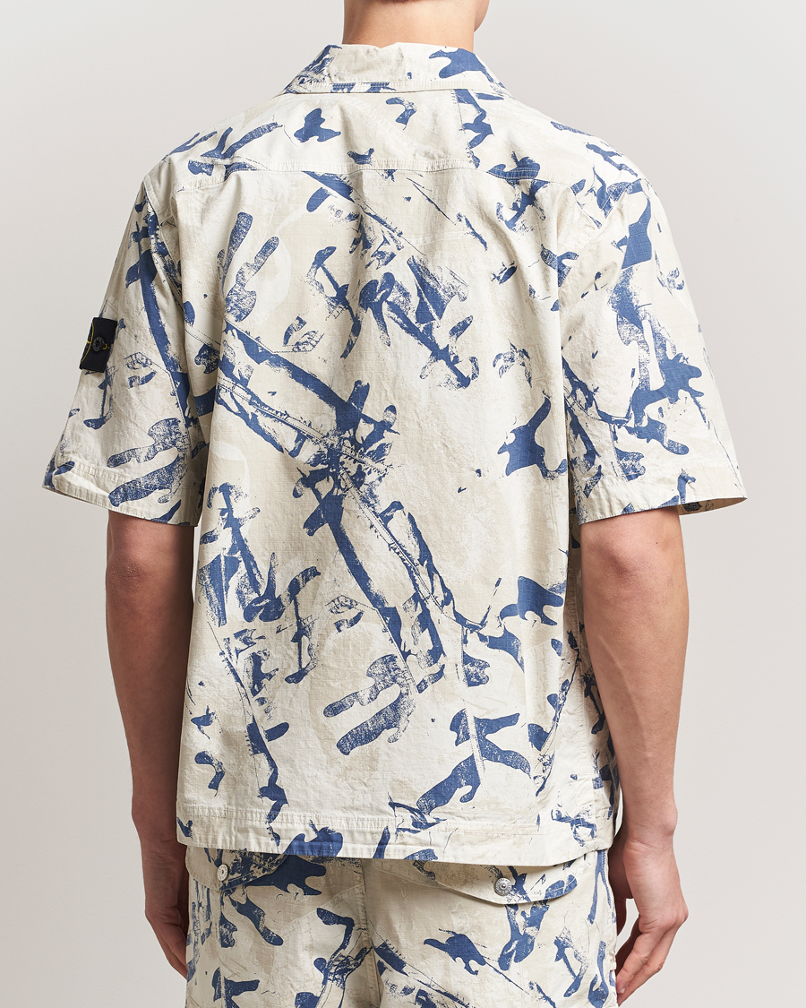 Men | Shirts | Stone Island | Stretch Ripstop Camo Short Sleeve Shirt Desert