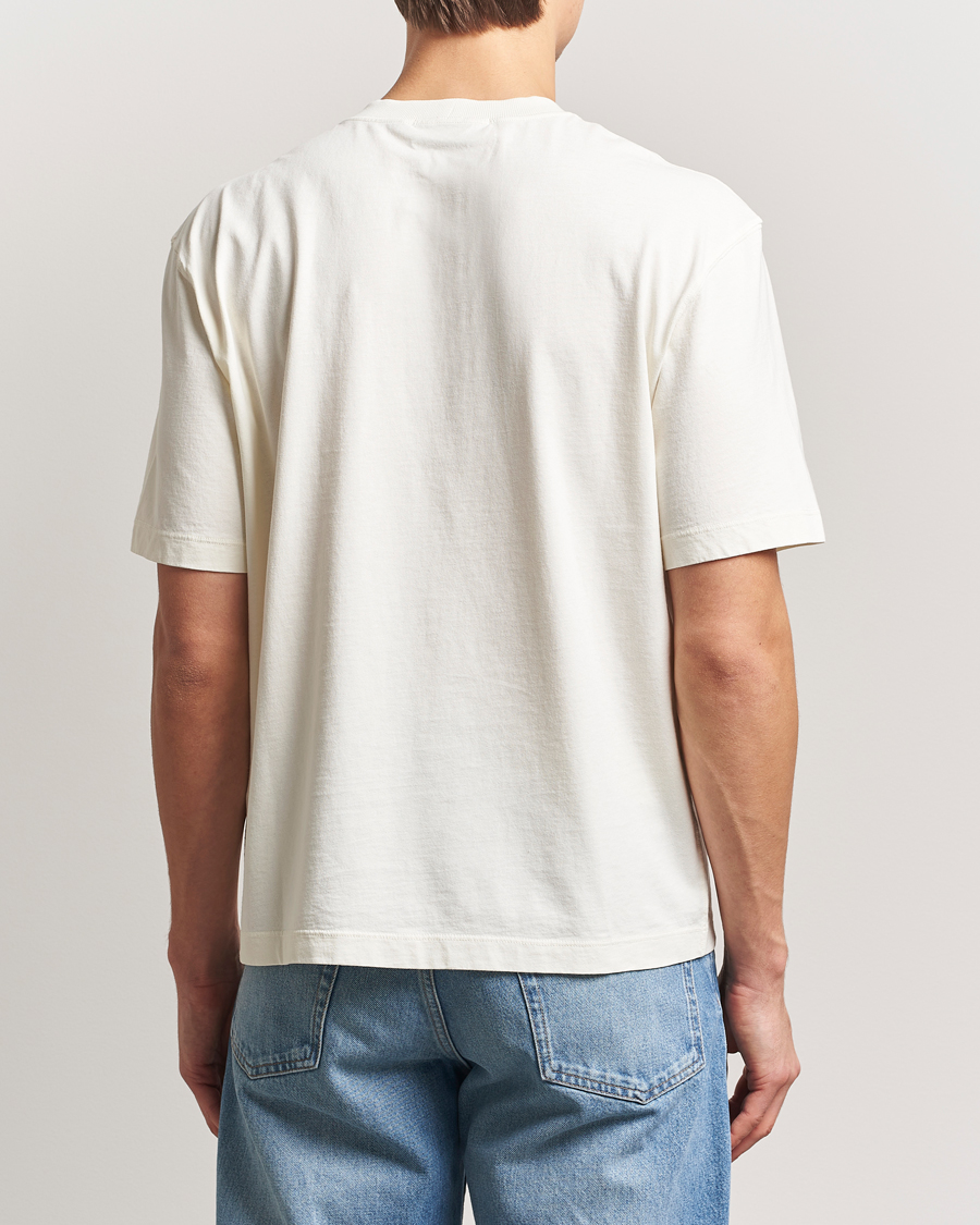 Stone Island Combed Organic Cotton T-Shirt Ivory at