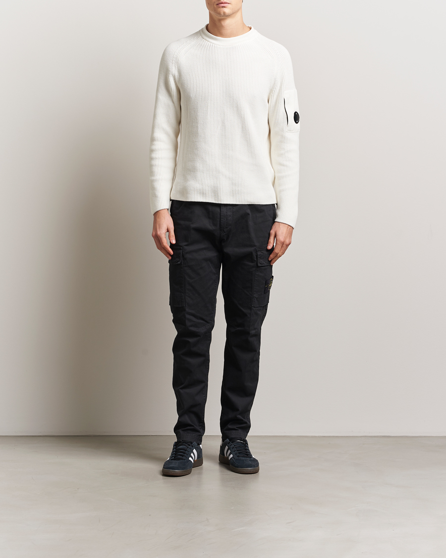 Men | Trousers | Stone Island | Stretch Twill Cargo Pants Black