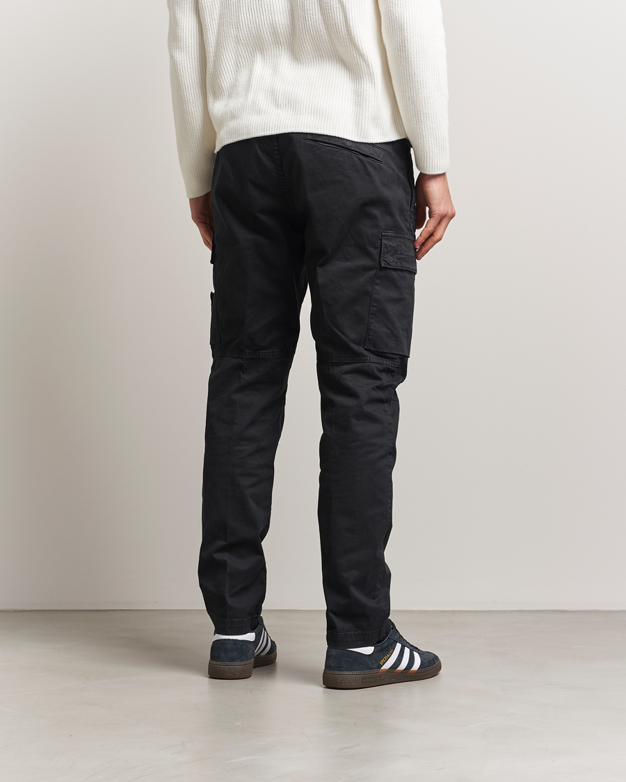 Men | Trousers | Stone Island | Stretch Twill Cargo Pants Black