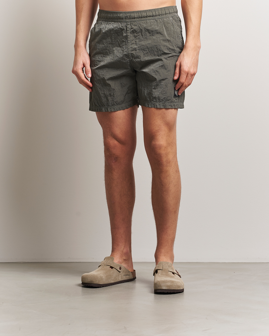 Stone Island Nylon Metal Econyl Swimshorts Military Green at