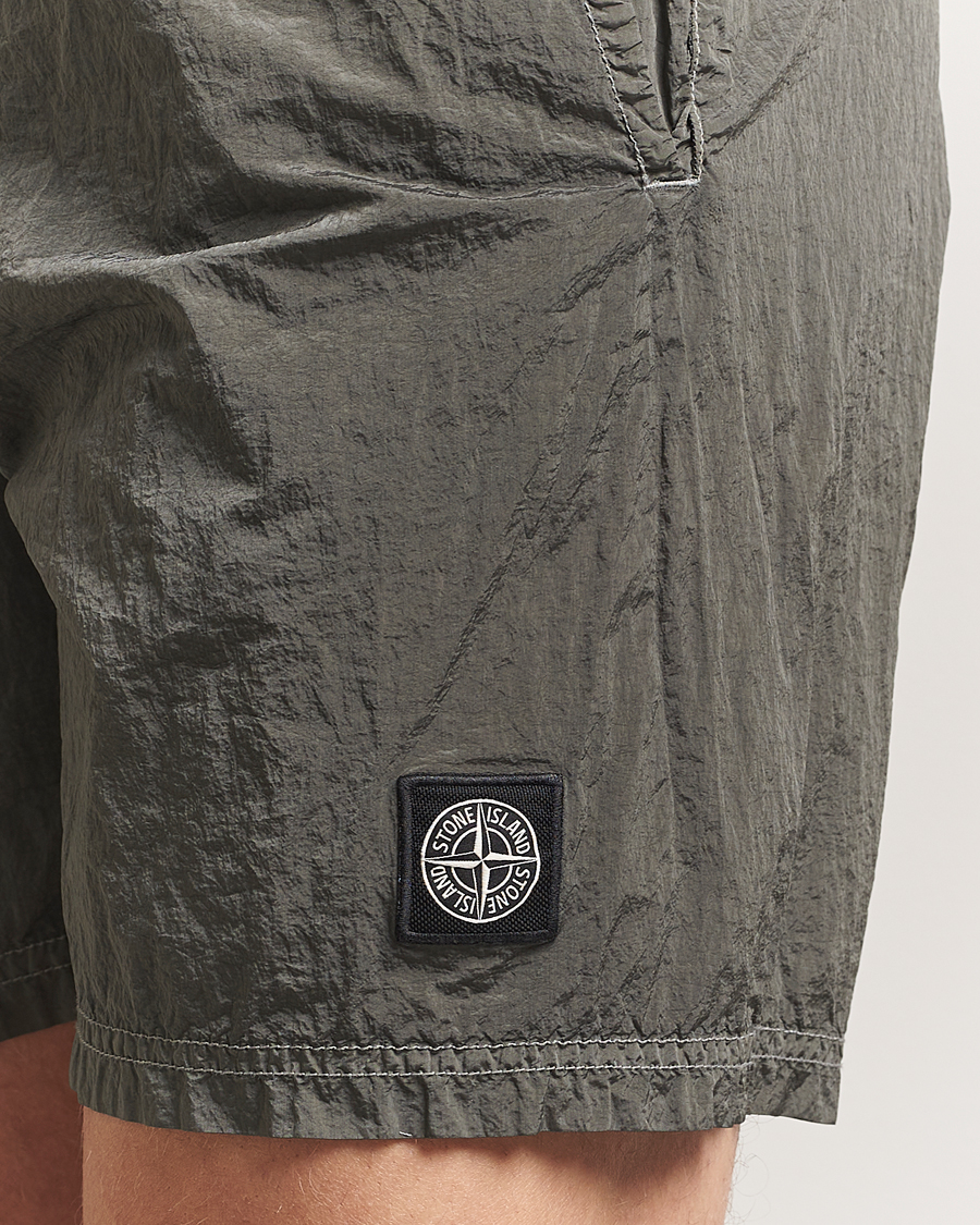 Stone Island Nylon Metal Econyl Swimshorts Military Green at