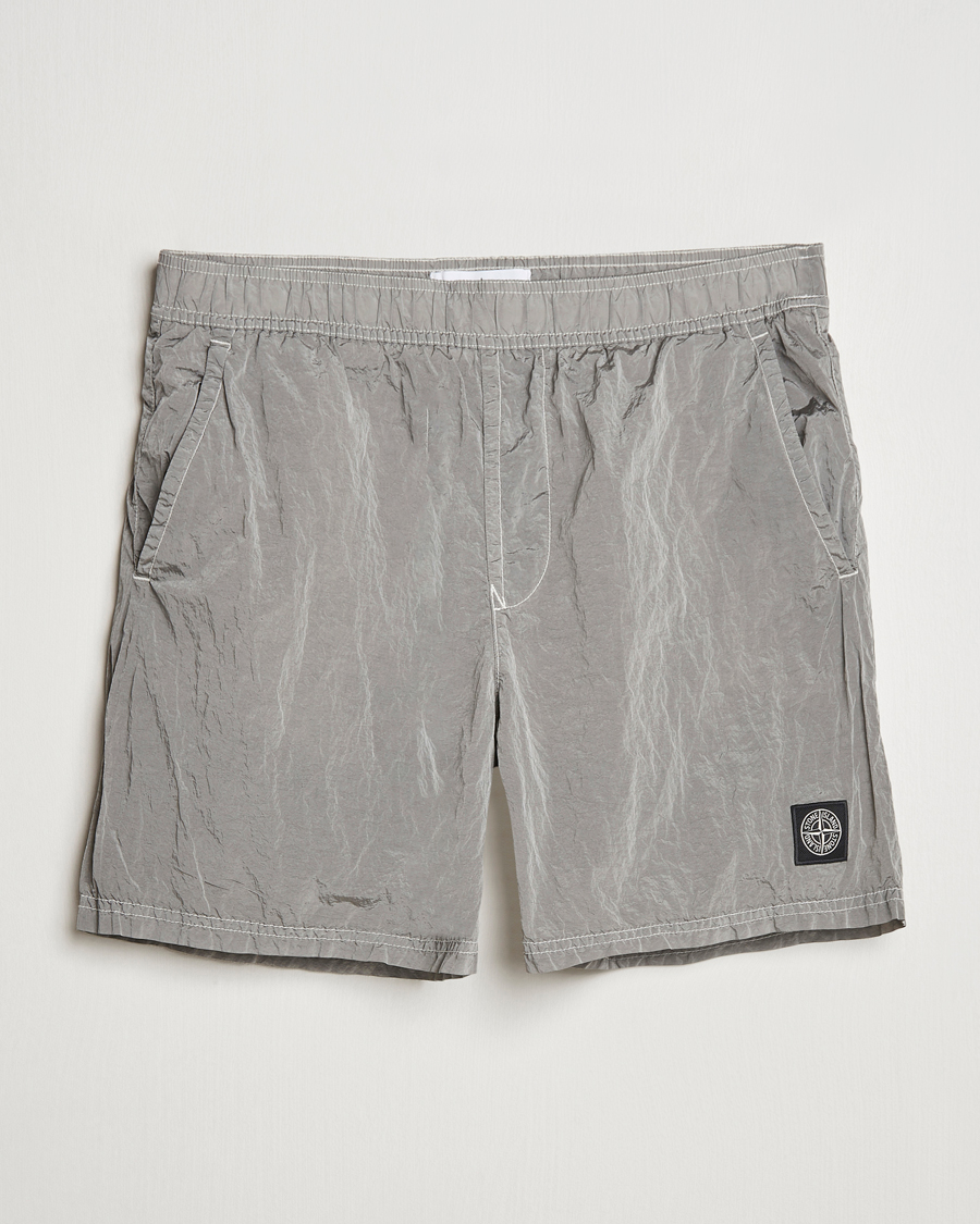 Men | Swimwear | Stone Island | Nylon Metal Econyl Swimshorts Pearl Grey
