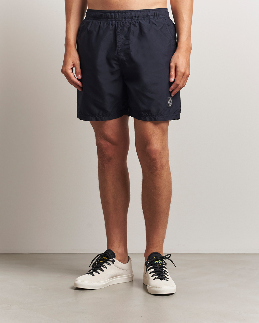 Men | Swimwear | Stone Island | Brushed Nylon Swimshorts Navy Blue
