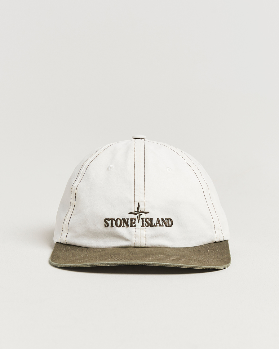 Men | Stone Island Tela Resinata Block Colour Cap Military Green | Stone Island | Tela Resinata Block Colour Cap Military Green