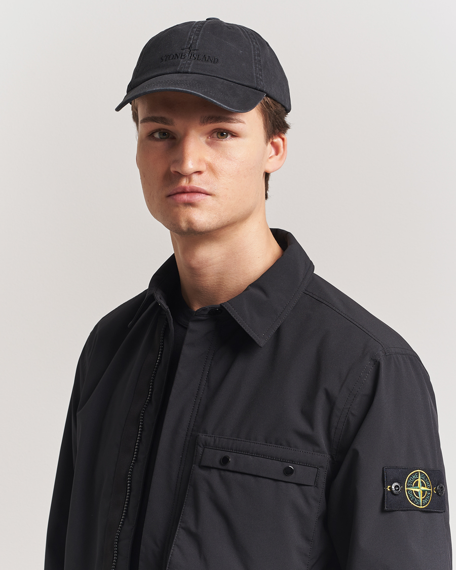 Men | Hats & Caps | Stone Island | Stone IslandCotton Gabardine CapBlack