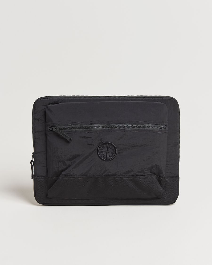 Men | Stone Island Nylon Metal Pouch Portfolio Black | Stone Island | Nylon Metal Pouch Portfolio Black