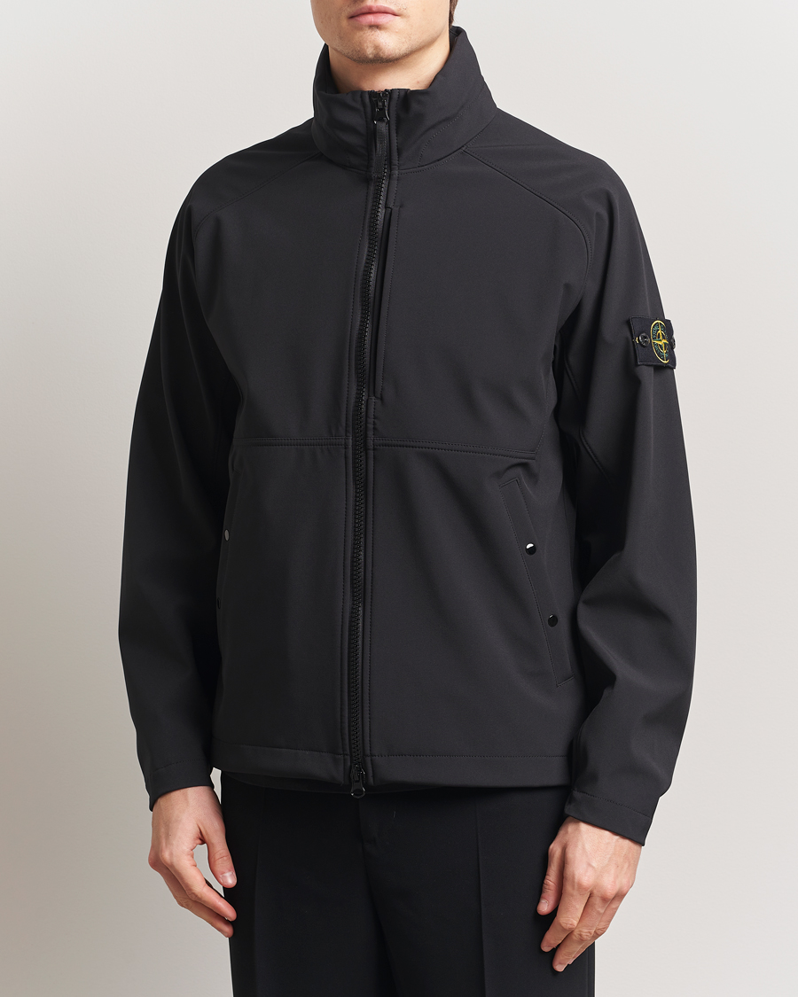 Men | Coats & Jackets | Stone Island | Soft Shell Jacket Black