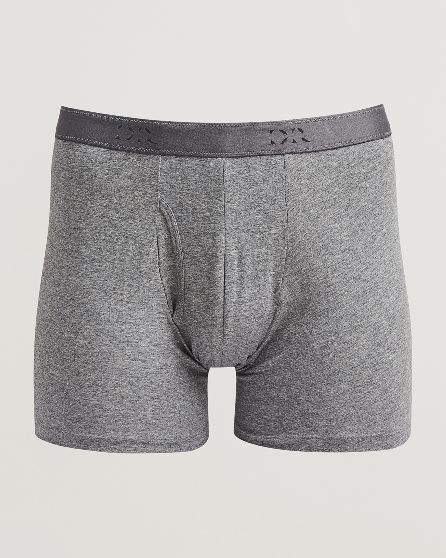 Men | Underwear & Socks | Derek Rose | Pima Cotton Stretch Trunk Charcoal