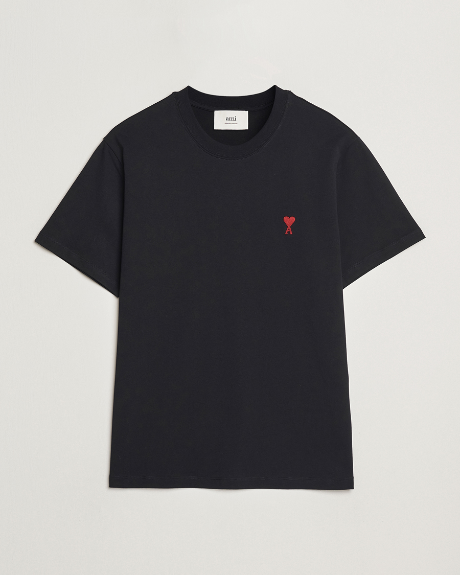 Men | T-Shirts | AMI | Heart Logo T-Shirt Black