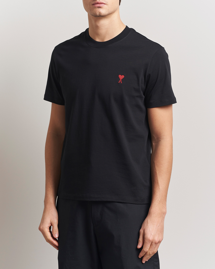 Men | T-Shirts | AMI | Heart Logo T-Shirt Black