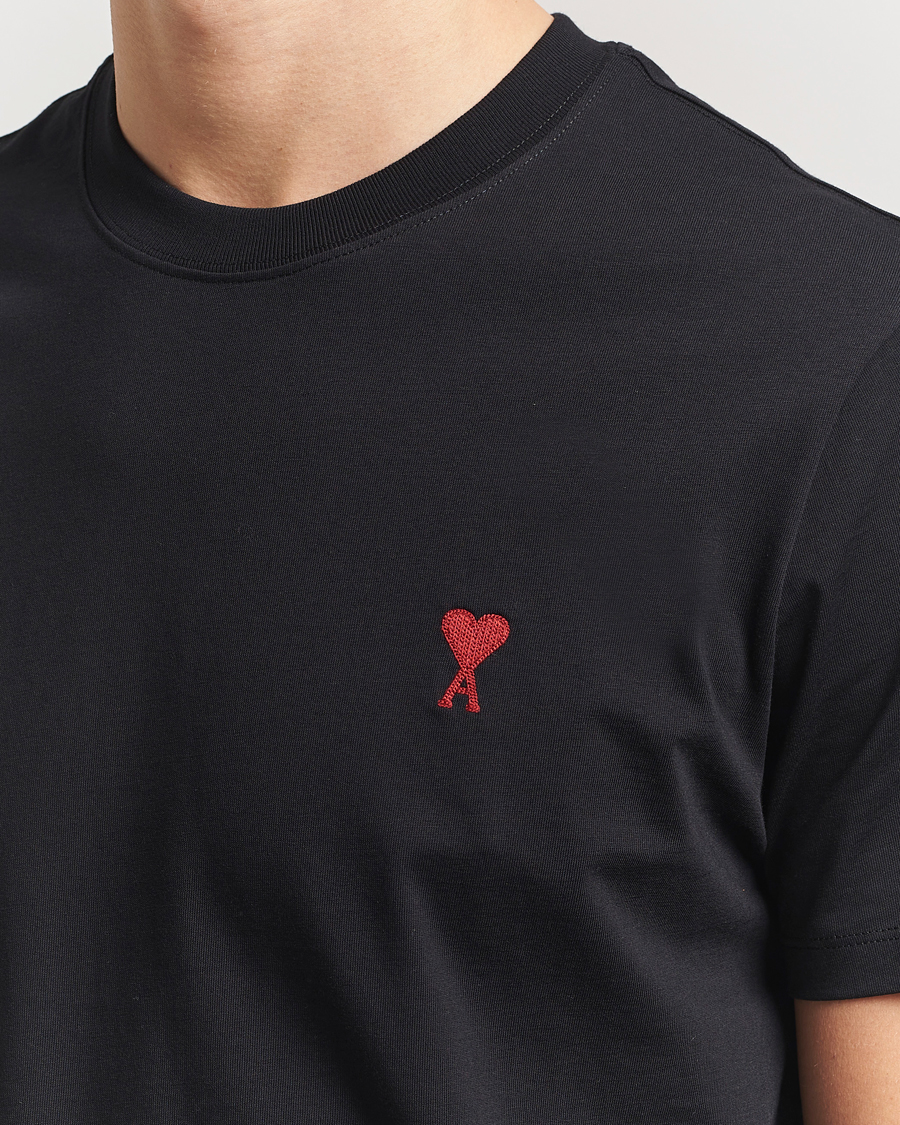 Men | T-Shirts | AMI | Heart Logo T-Shirt Black