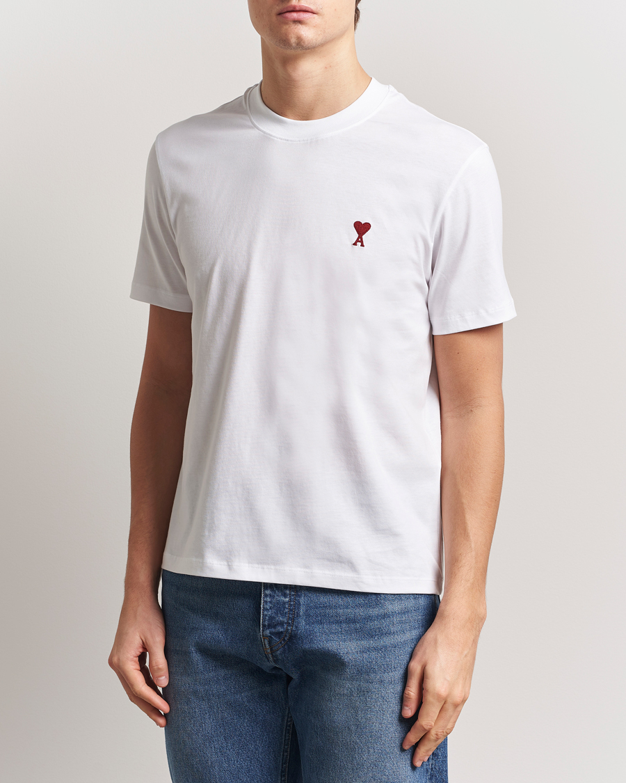 Men | T-Shirts | AMI | Heart Logo T-Shirt White