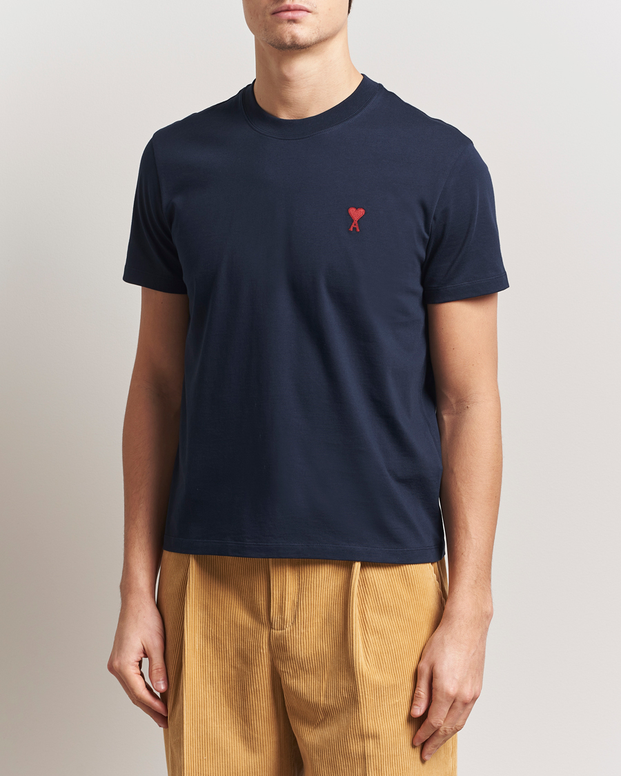 Men | T-Shirts | AMI | Heart Logo T-Shirt Navy
