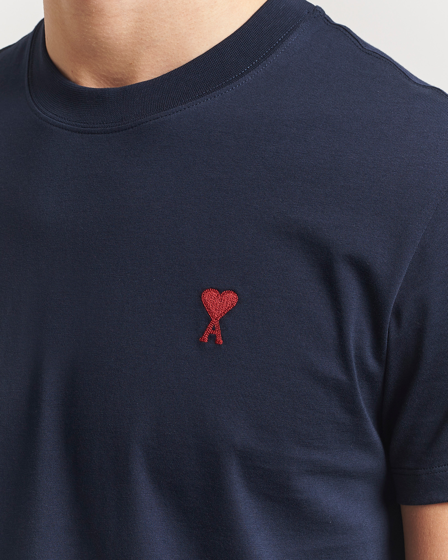 Men | T-Shirts | AMI | Heart Logo T-Shirt Navy
