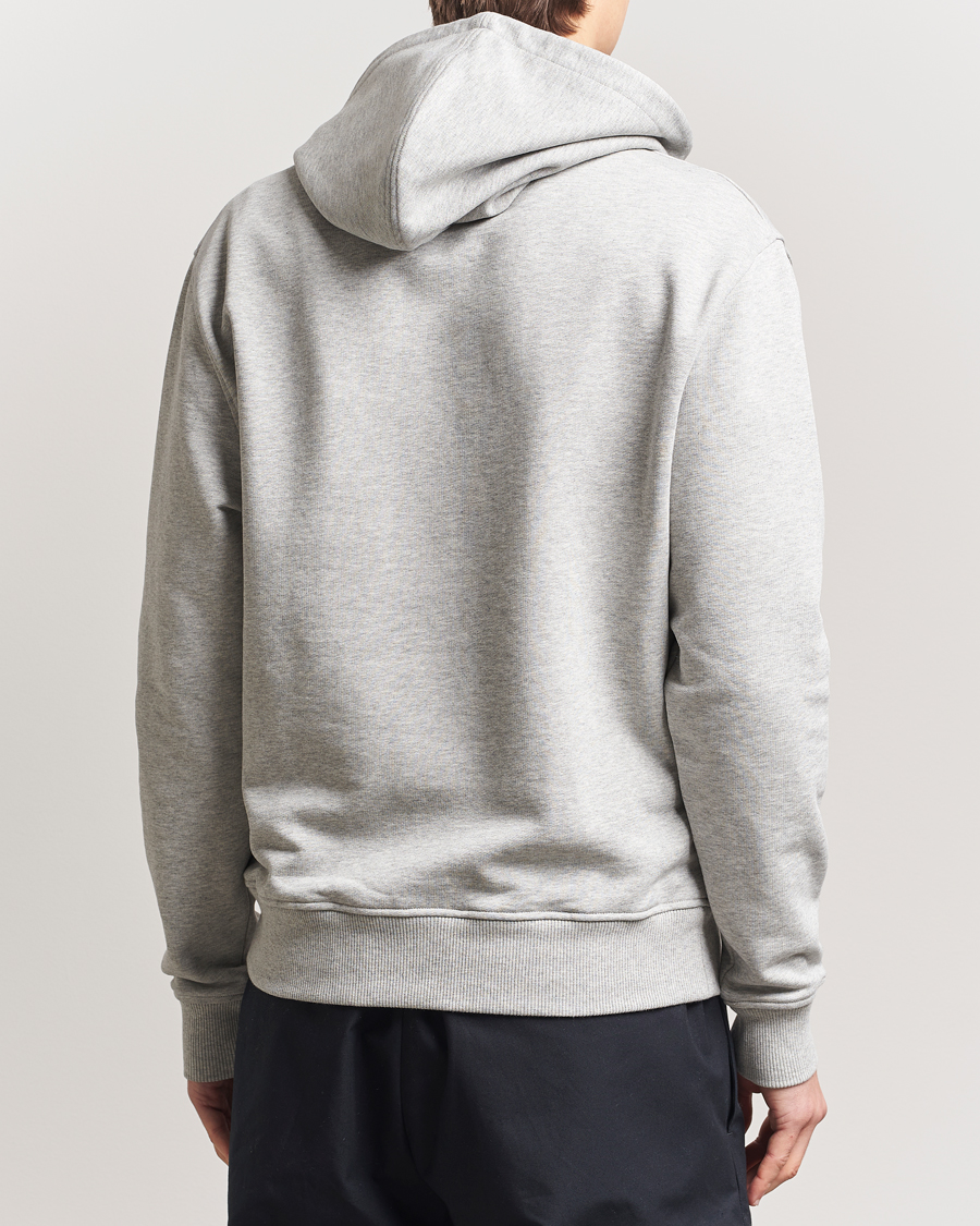 Men | Sweaters & Knitwear | AMI | Heart Logo Hoodie Heather Ash Grey