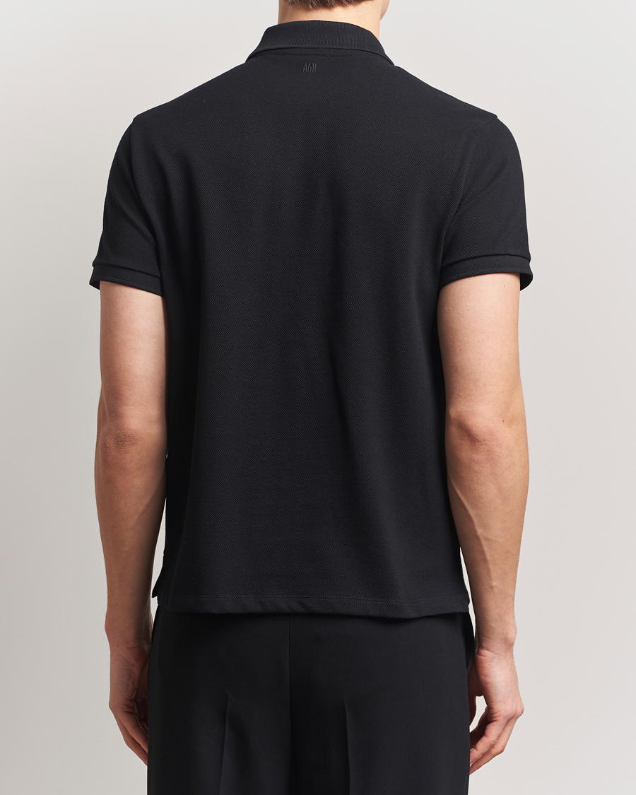 Men | Polo Shirts | AMI | Heart Logo Polo Black
