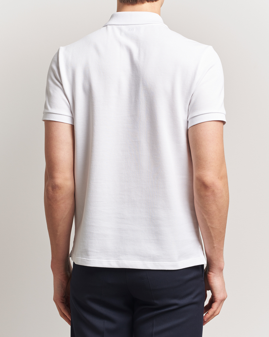 Men | Polo Shirts | AMI | Heart Logo Polo White