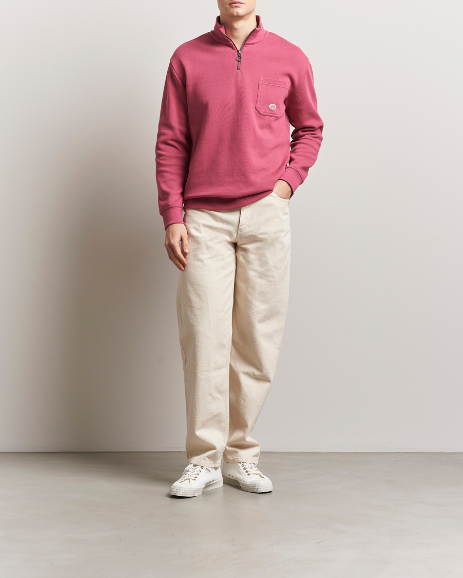 Men | Sweaters & Knitwear | Armor-lux | Camionneur Cotton Half Zip Sweater Malaga