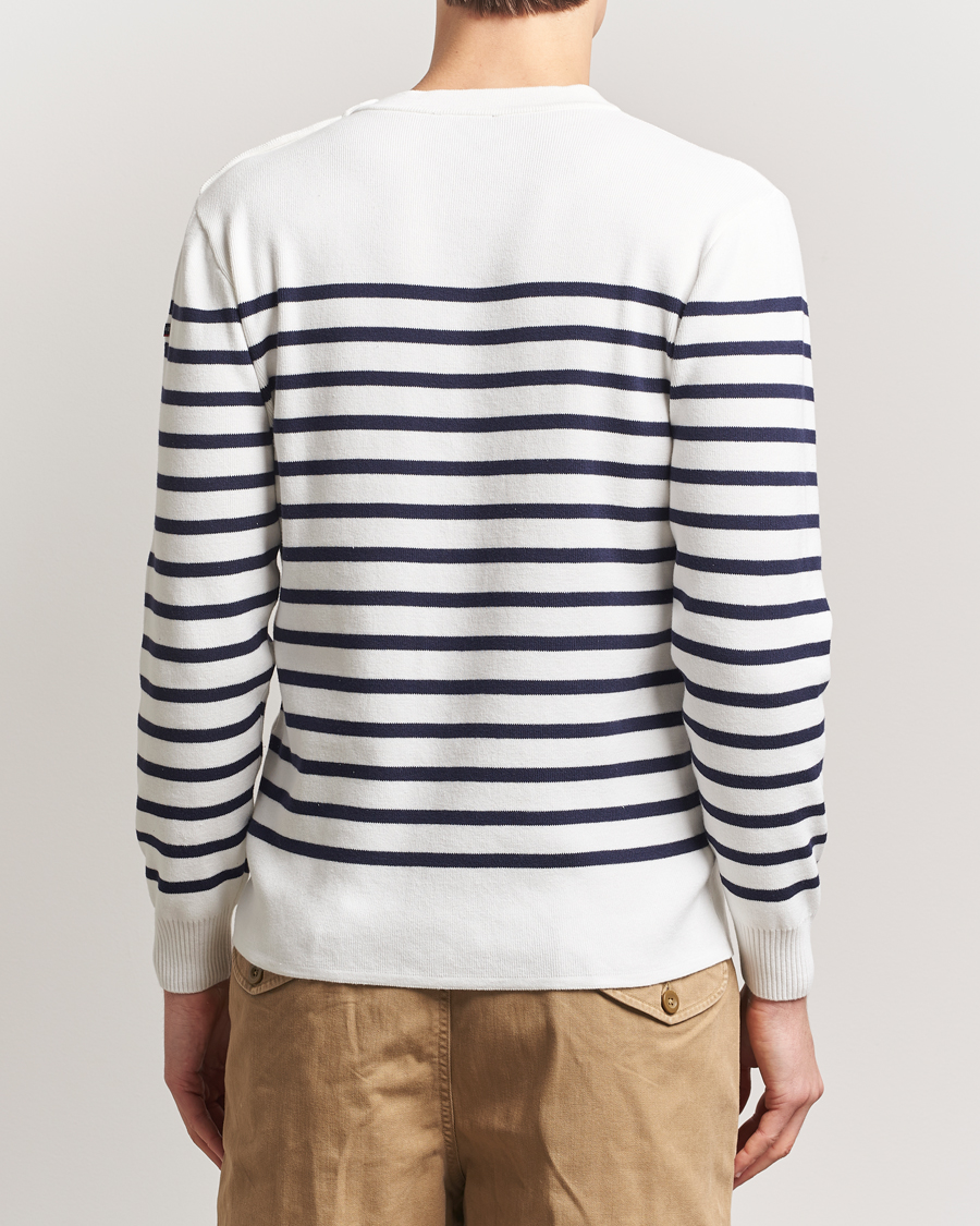 Men | Sweaters & Knitwear | Armor-lux | Groix Striped Sweater Milk/Navy