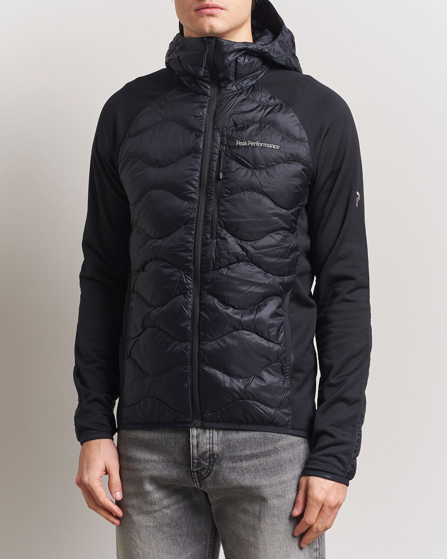 Men | Coats & Jackets | Peak Performance | Helium Down Hooded Hybrid Jacket Black