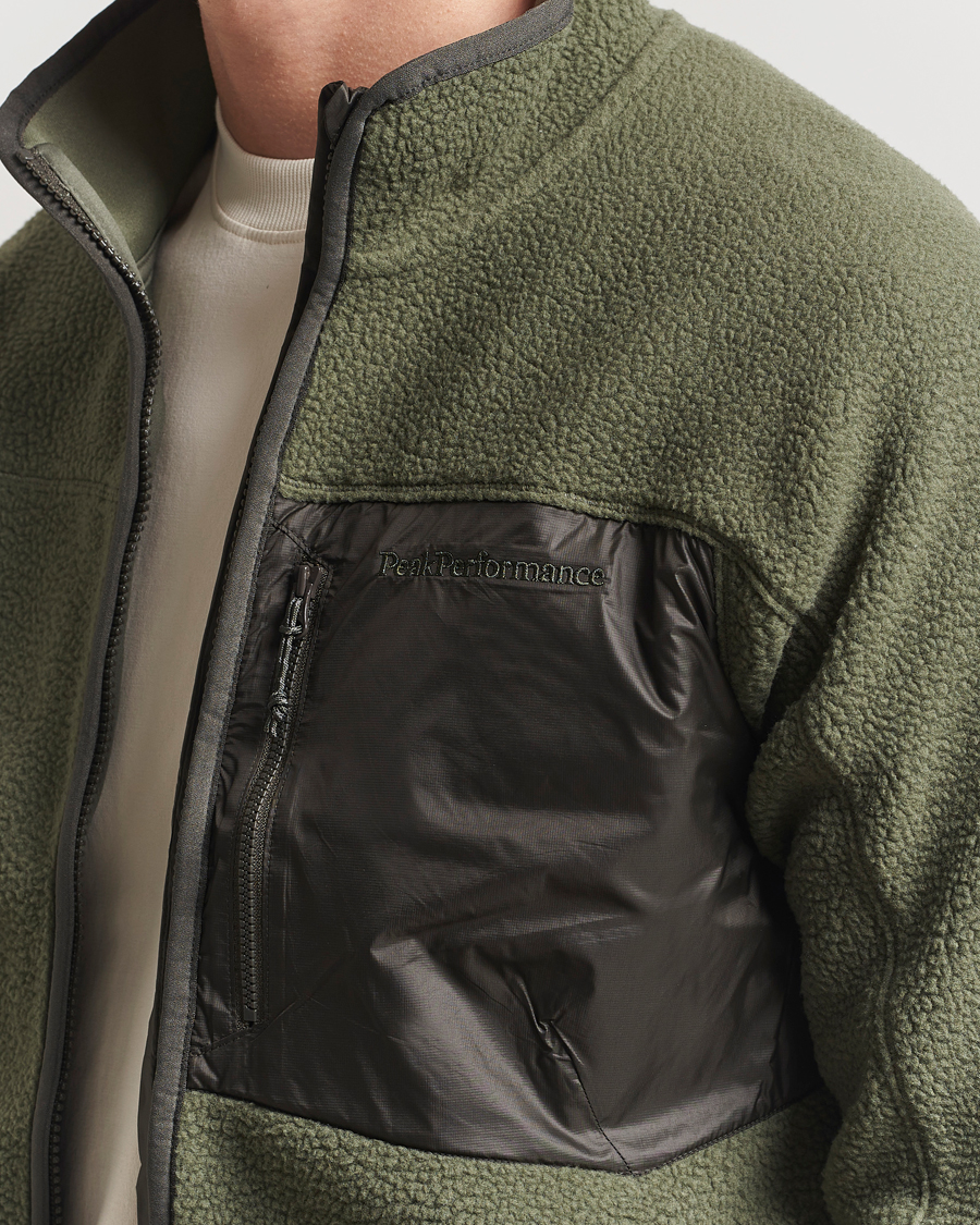 Men | Sweaters & Knitwear | Peak Performance | Pile Full Zip Pine Needle