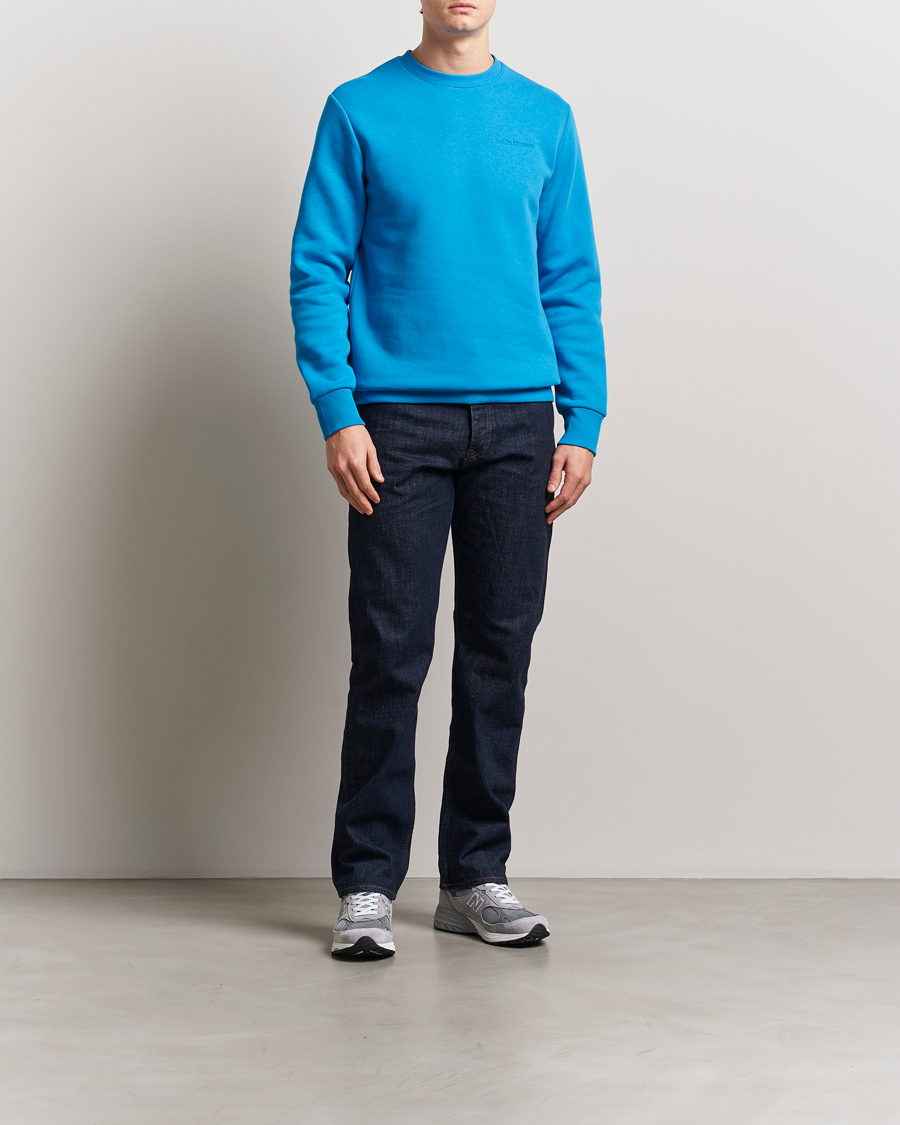 Men | Sweaters & Knitwear | Peak Performance | Original Crew Neck Sweatshirt Brilliant Blue
