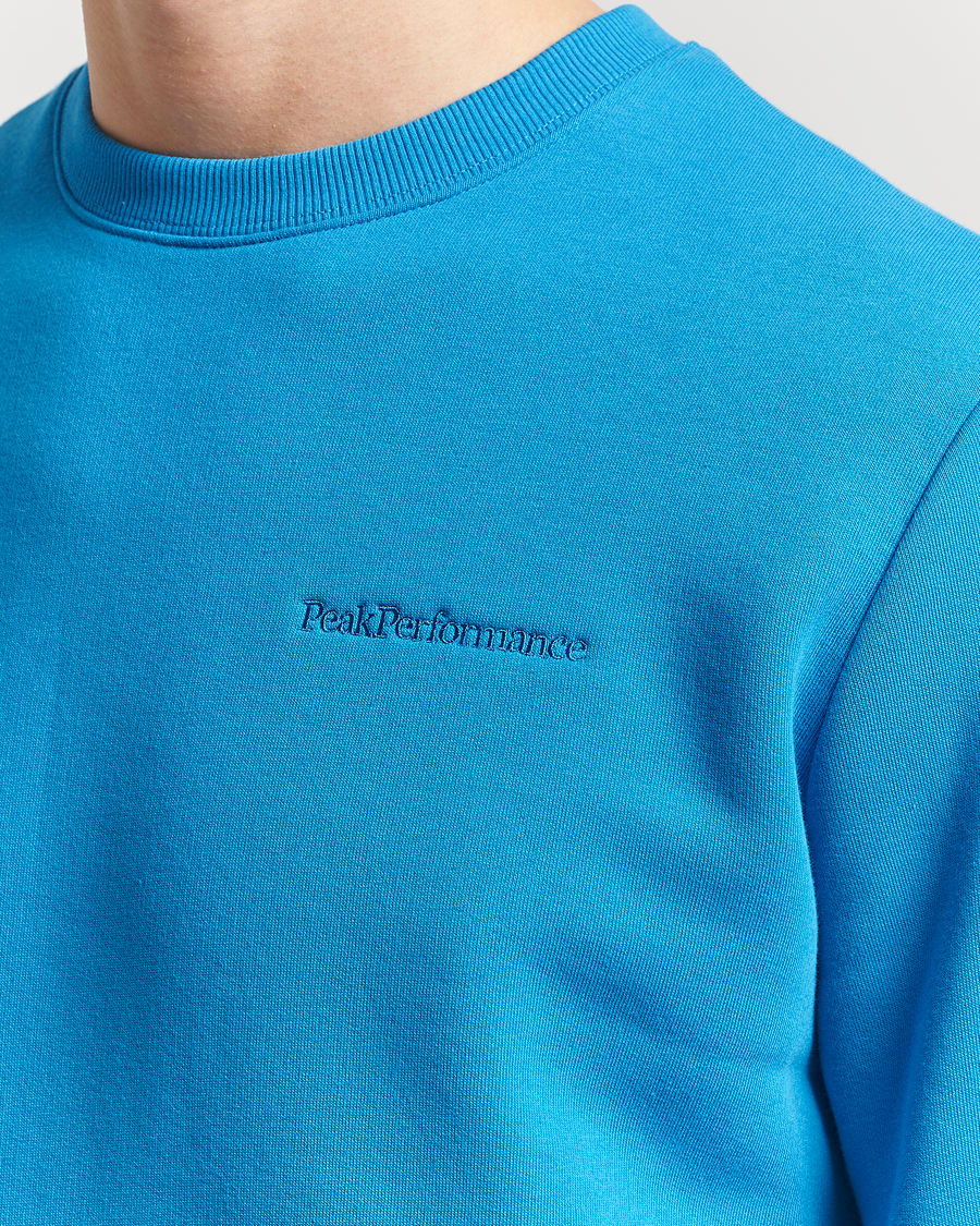 Men | Sweaters & Knitwear | Peak Performance | Original Crew Neck Sweatshirt Brilliant Blue