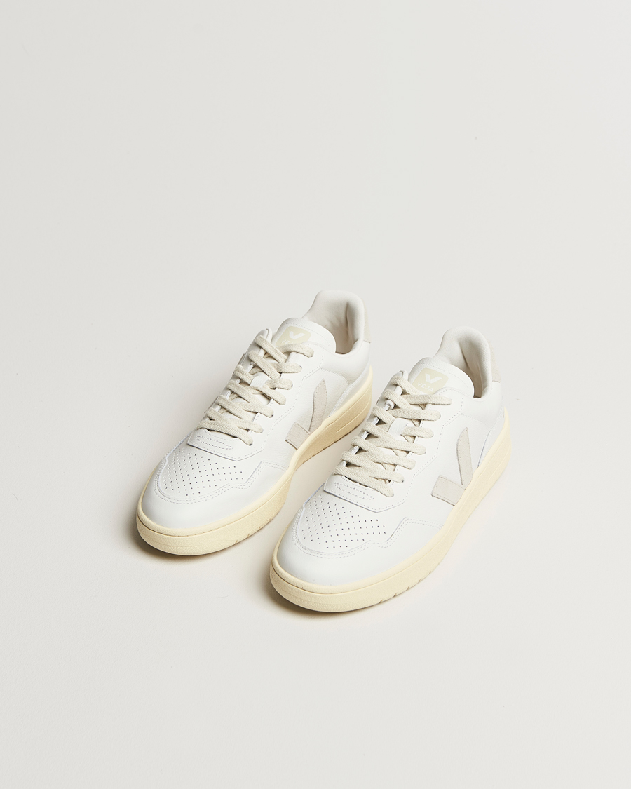 Men | Sneakers | Veja | V-90 Sneaker Extra White/Natural Suede