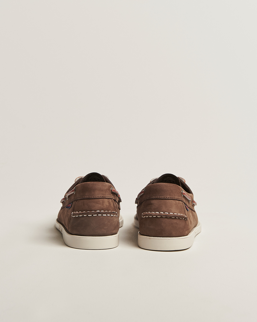 Men | Boat Shoes | Sebago | Docksides Portland Nubuck Boat Shoe Dark Brown