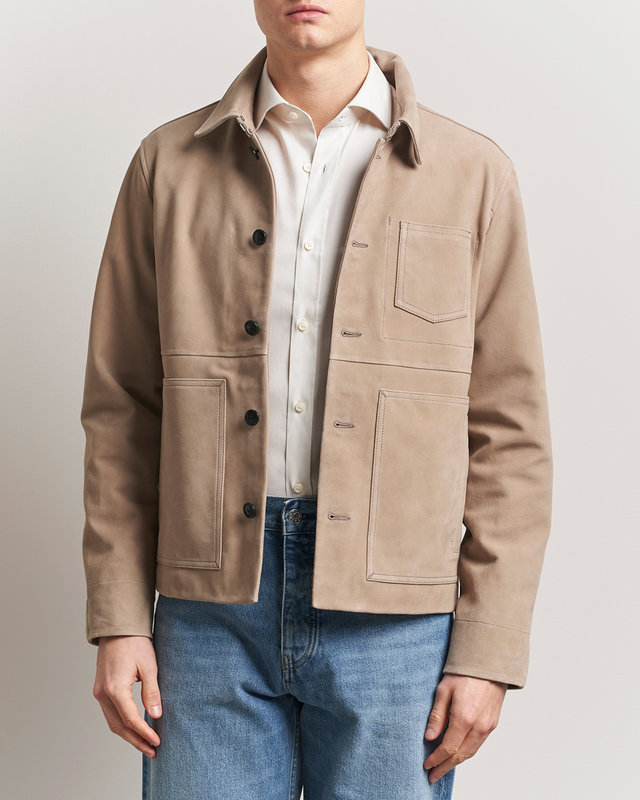 Tiger of Sweden Leeor Suede Jacket Light Brown at CareOfCarl.com