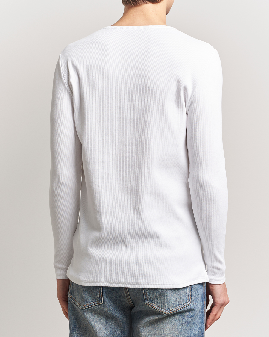 Men | Sweaters & Knitwear | Tiger of Sweden | Roye Long Sleeve Henley Pure White