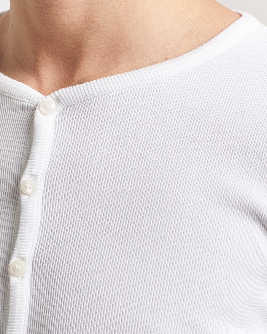 Men | Sweaters & Knitwear | Tiger of Sweden | Roye Long Sleeve Henley Pure White