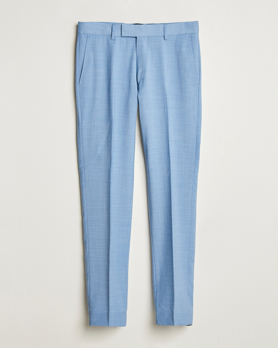 Men | Trousers | Tiger of Sweden | Tenuta Wool Trousers Rustic Blue