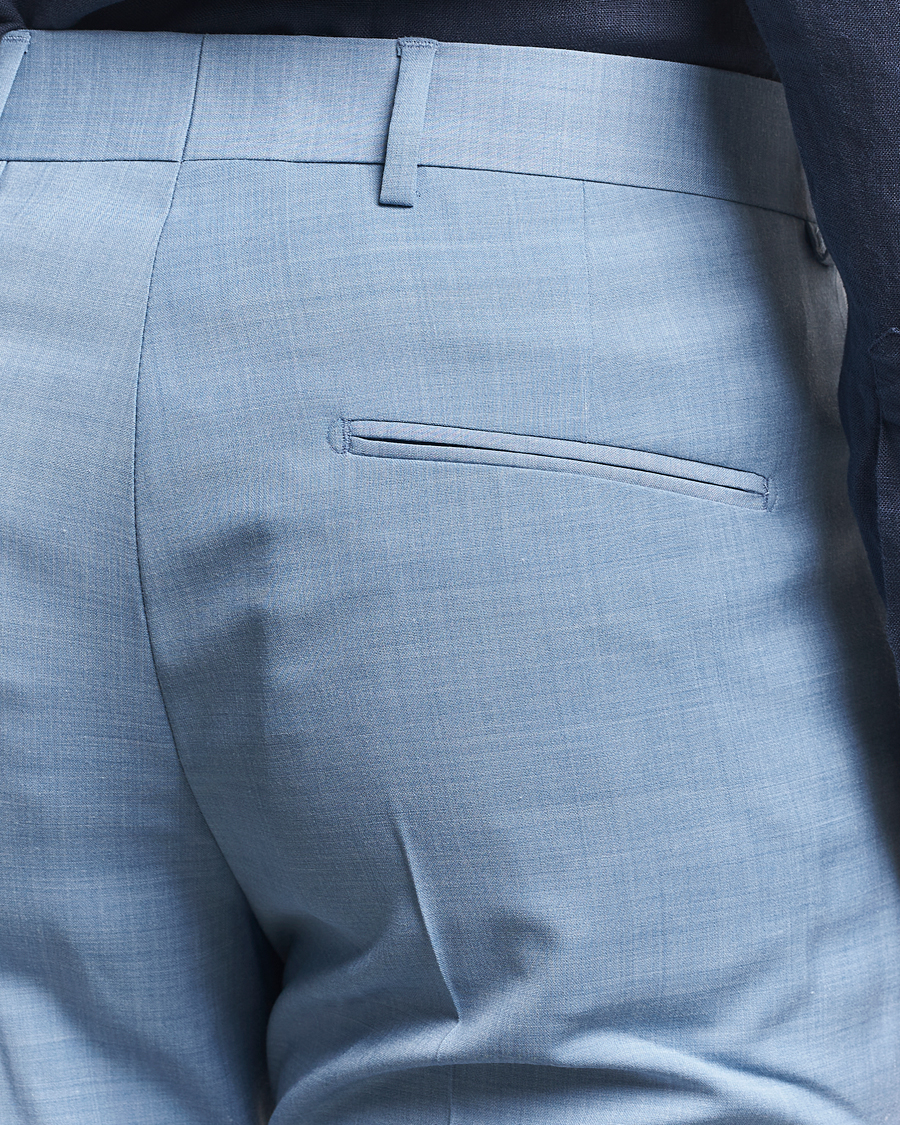 Men | Trousers | Tiger of Sweden | Tenuta Wool Trousers Rustic Blue