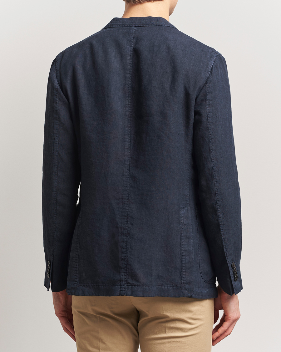 Men | Blazers | Boglioli | K Jacket Linen Blazer Navy