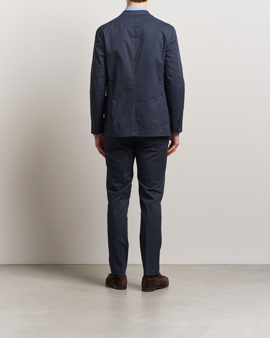 Men | Suits | Boglioli | K Jacket Supima Cotton Suit Navy