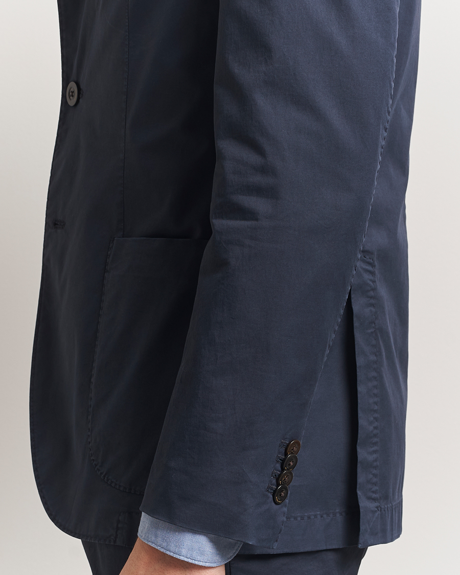 Men | Suits | Boglioli | K Jacket Supima Cotton Suit Navy