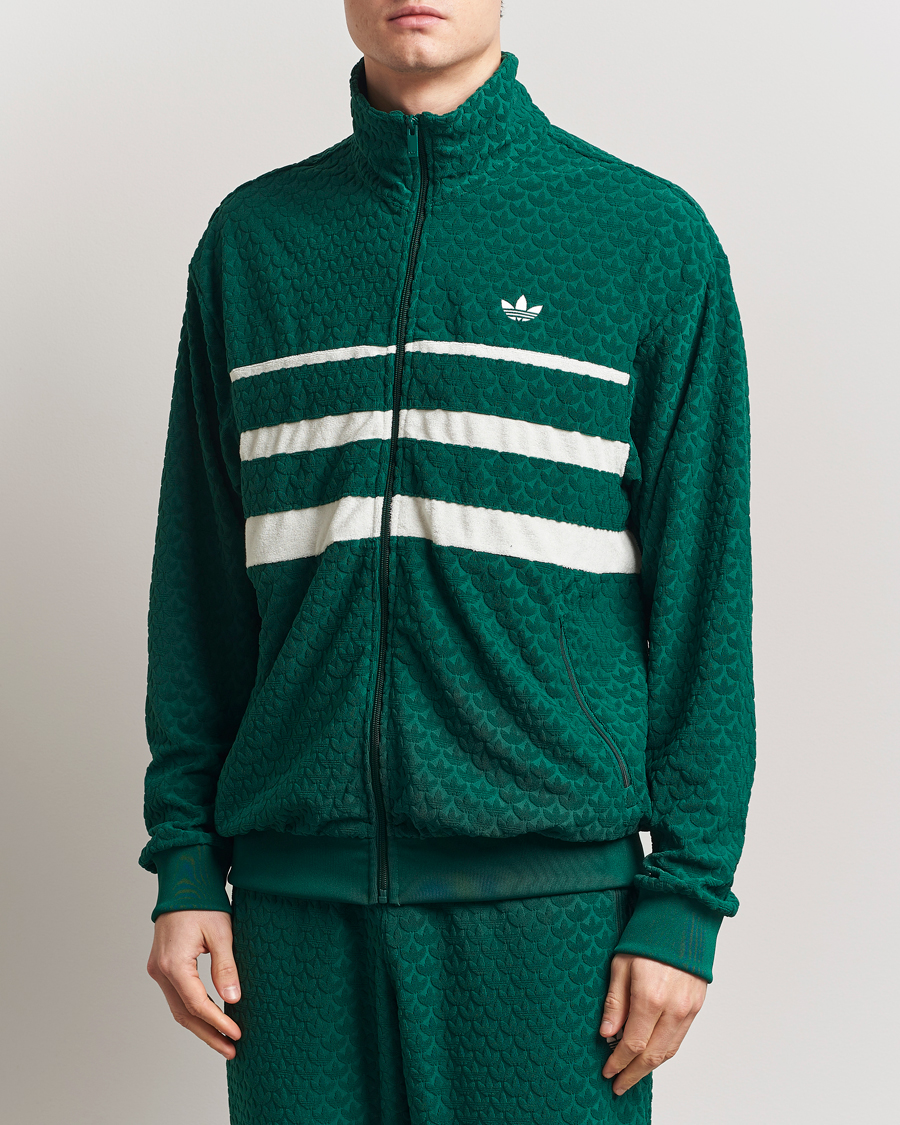 adidas Originals Q12 Monogram Track Jacket Green at CareOfCarl.com