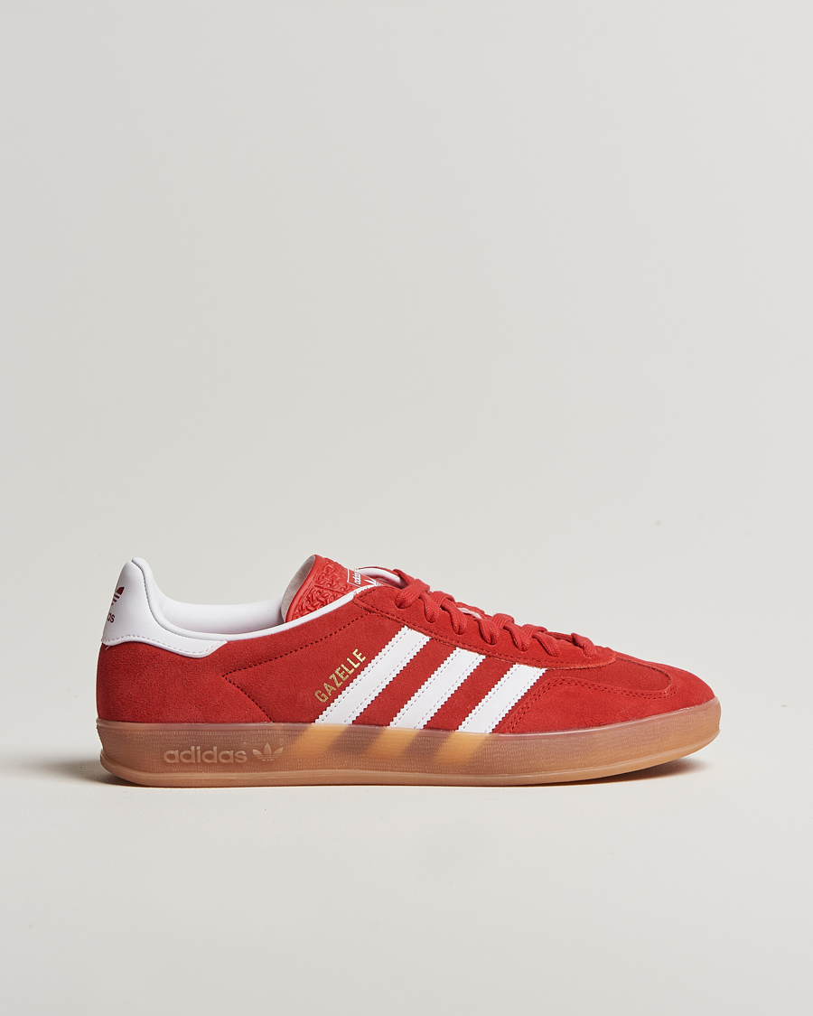 Men | adidas Originals Gazelle Indoor Sneaker Red/White | adidas Originals | Gazelle Indoor Sneaker Red/White