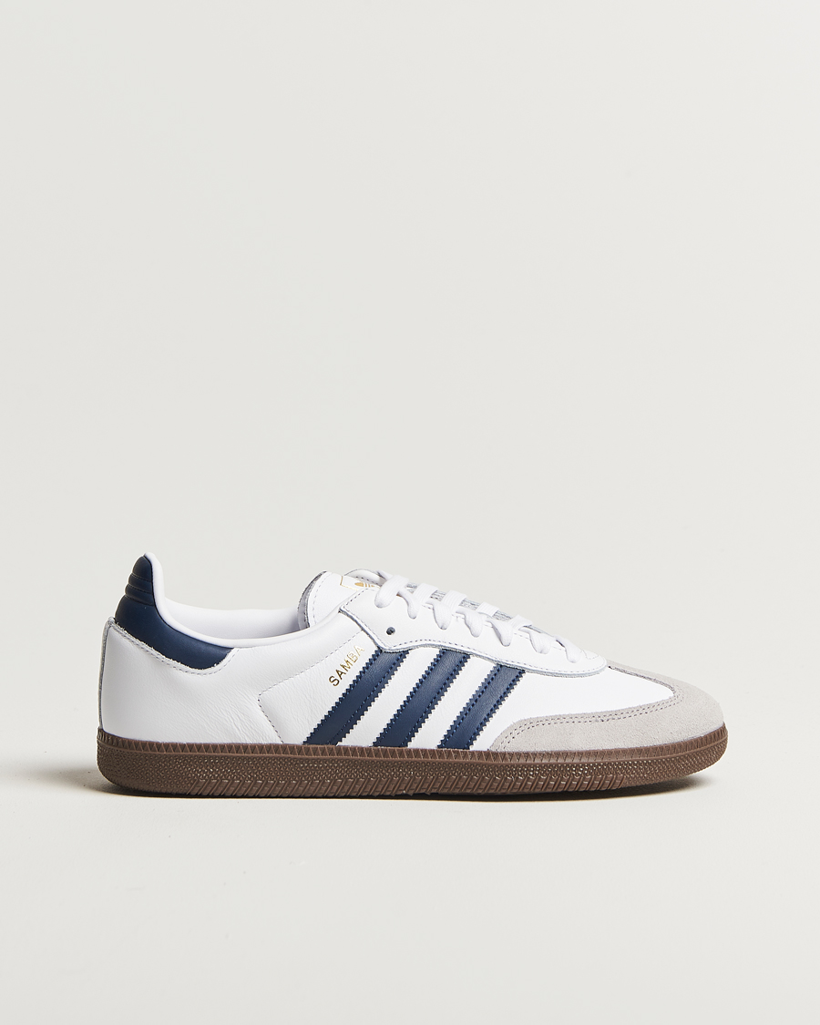 adidas Originals Samba Original Sneaker White/Navy at CareOfCarl.com